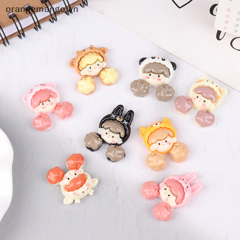 Orangemango Set 5 Kẹp Tóc Nhựa Hoạt Hình anime kuromi kawaii diy Trang Trí Điện Thoại Trẻ Em vn