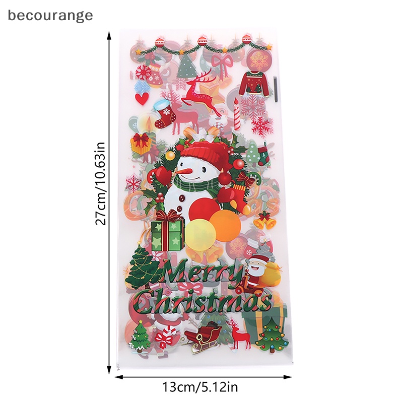 Bộ 50 Túi Đựng Bánh Kẹo Họa Tiết Giáng Sinh 2024