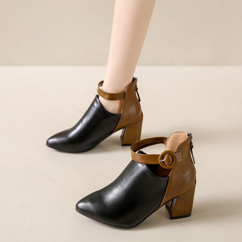 Bốt Cao Gót Mũi Nhọn Thời Trang Dành Cho Nữ / size 35-44