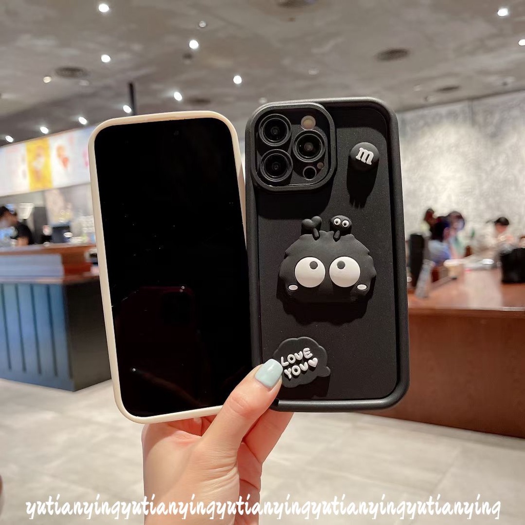 Hoạt Hình Ốp Điện Thoại Hình Búp Bê Đôi Mắt Thiên Thần 3d Cho iphone xr x xs max 15 11 12 14 13 11 pro max 7plus 7 6s 6 8 plus se 2020