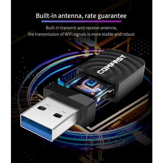 USB WiFi 1300Mbps 5G Thu sóng WiFi 5Ghz cho Laptop PC máy bàn 2.4g 5.8ghz