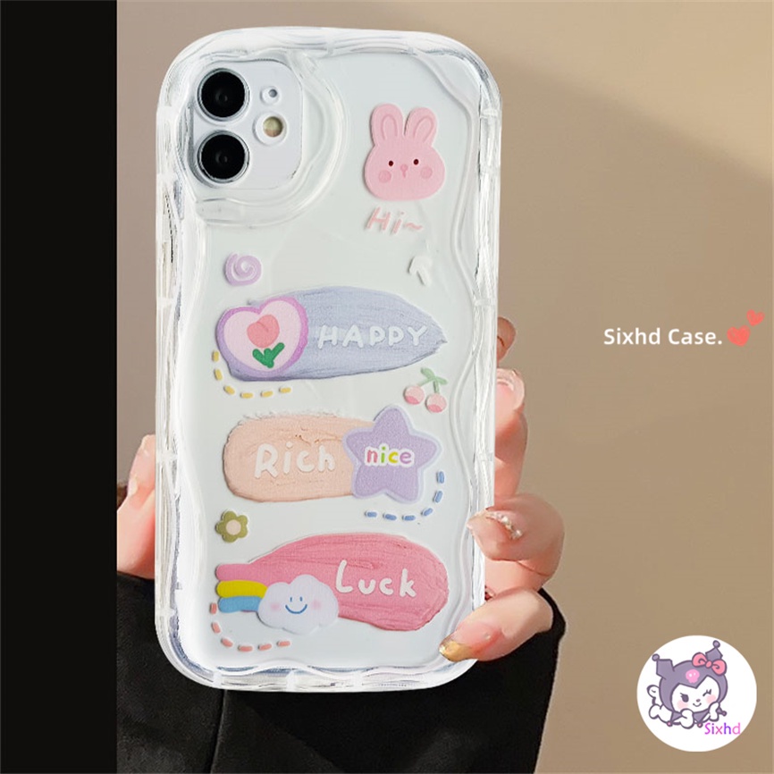 Ốp Lưng OPPO A54 A58 A78 A57 A17 A16 A15 A12 A98 A77s A76 A74 A3s A5s A17K A55 A53 A33 A32 A7 A5 A9 A96 A95 A94 F11 Reno 8T 8Z 7Z 6Z 5Z Sixhd Ốp Điện Thoại Mềm Trong Suốt In Hình Gấu / Thỏ Dễ Thương Cho