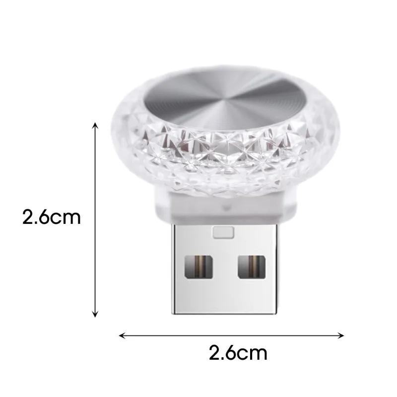 Đèn led usb mini Bằng pc Nhiều Màu Trang Trí Nội Thất Xe Hơi