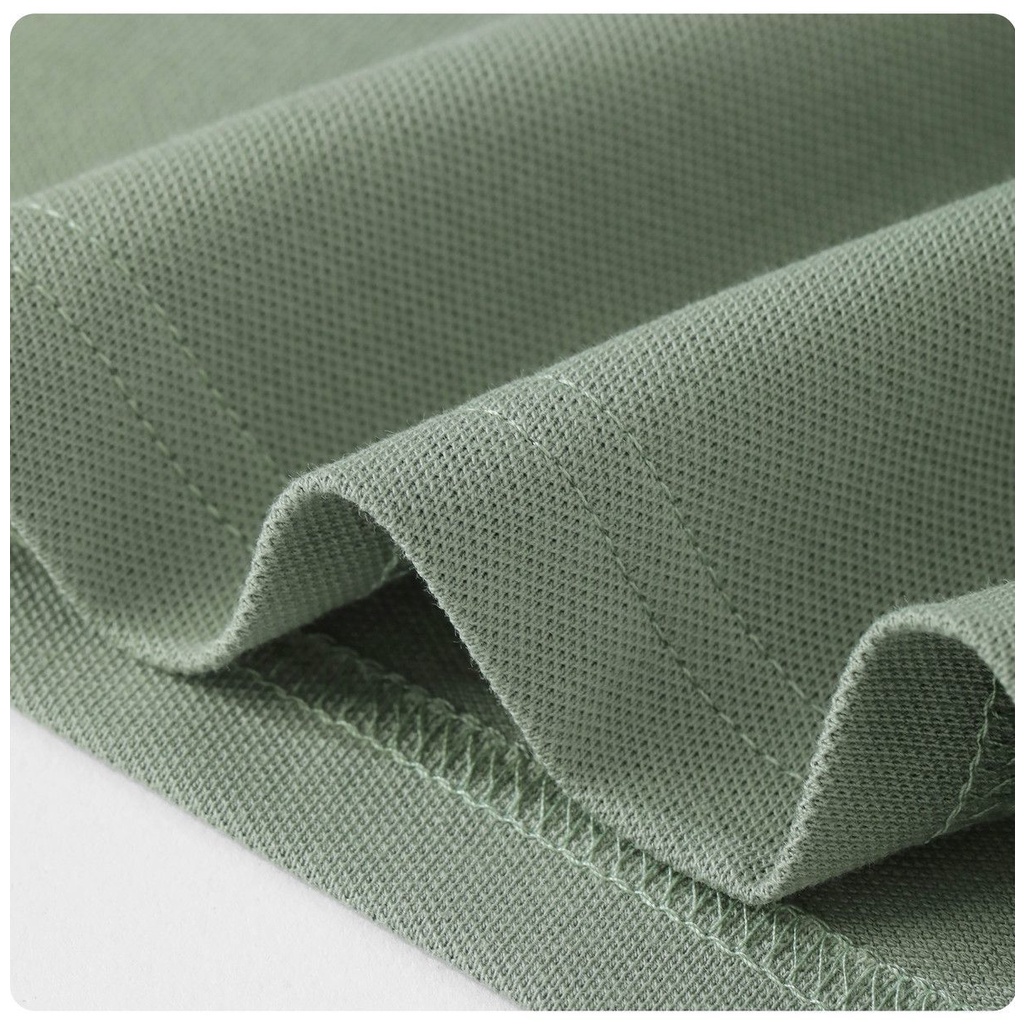 Áo Thun polo Dáng Rộng Màu Sắc Đơn Giản Cho Nam