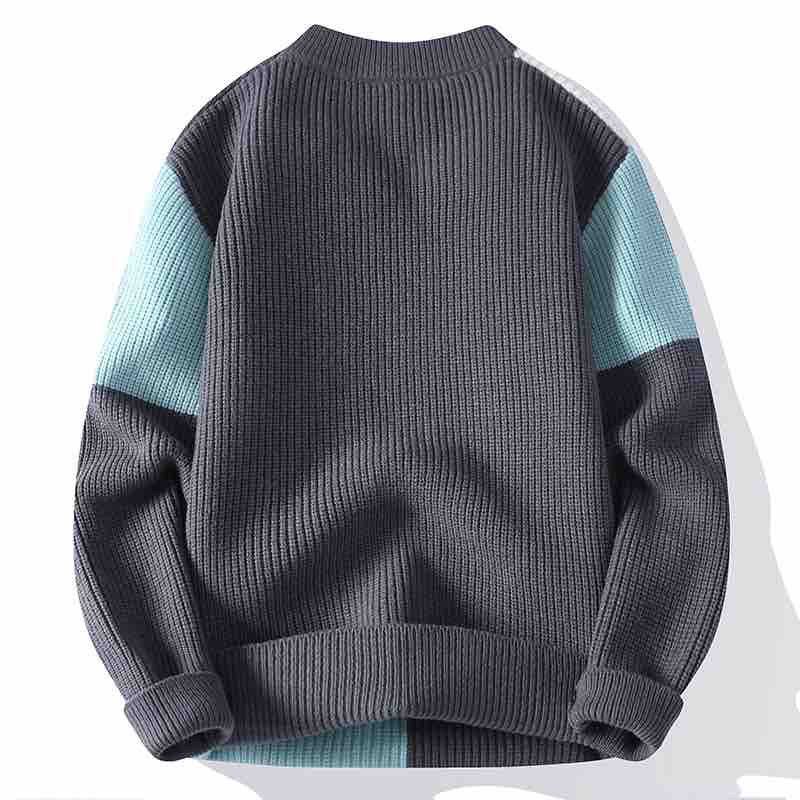 Áo sweater Cổ Tròn Dáng Rộng Dày Dặn Ấm Áp Thoải Mái Thời Trang Cho Nam
