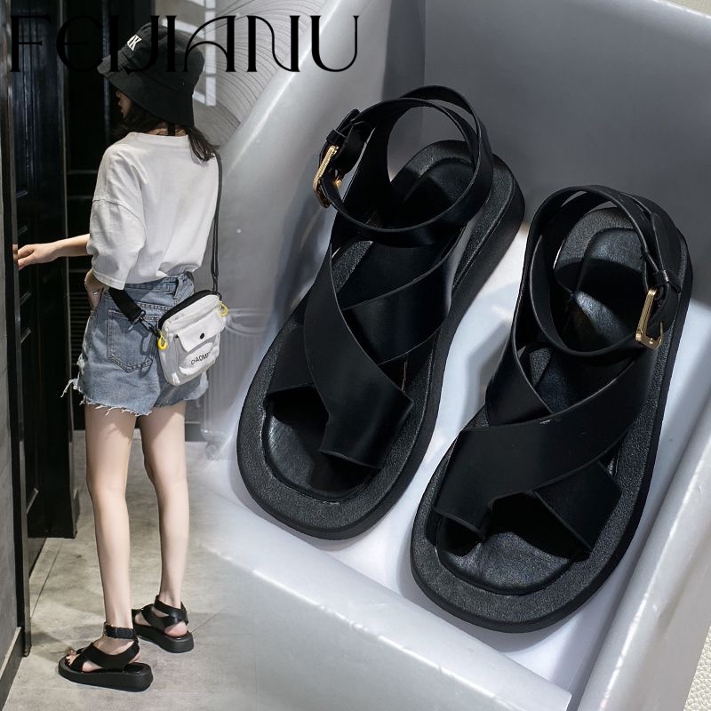 FEIJIANU  Dép sandal nữ Hở Ngón Đế Dày Linh hoạt Thể thao Đẹp mắt Tinh tế FDL2300MPK 41Z231012