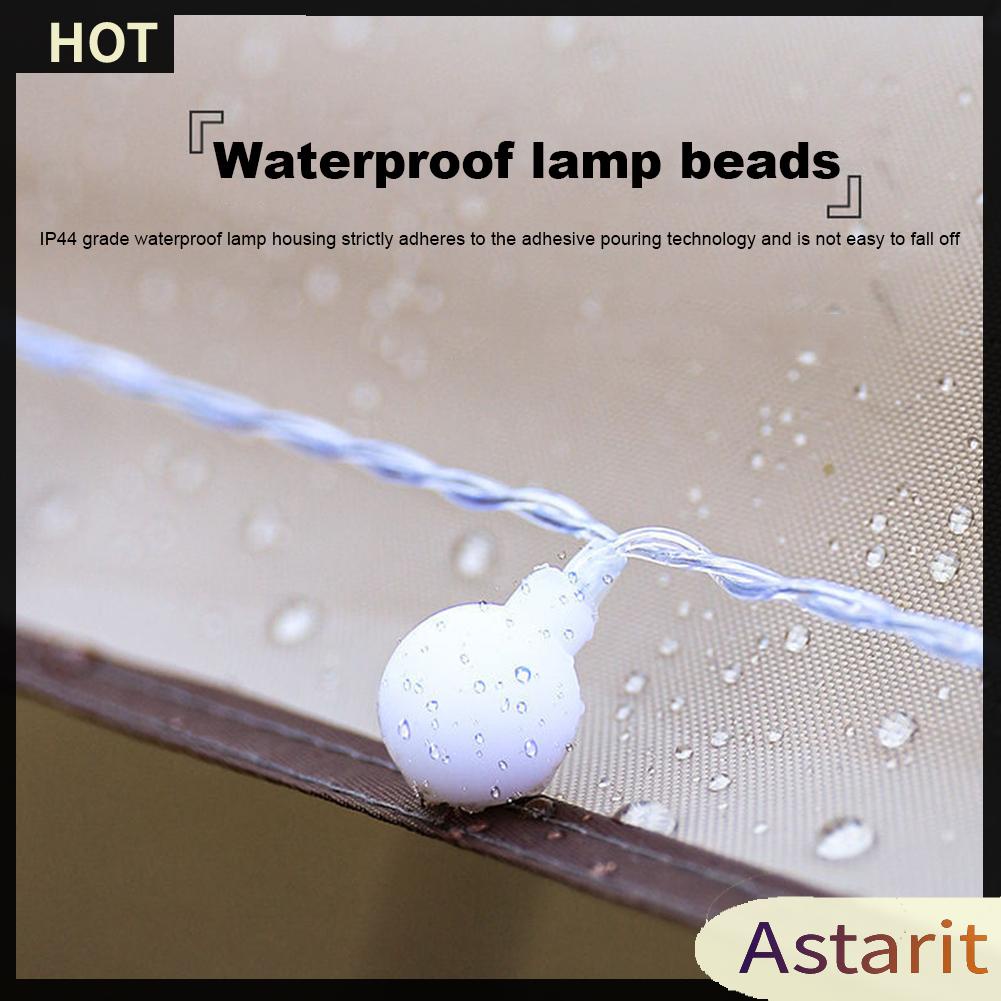 Dây Đèn Led 6 / 10m Ánh Sáng Ấm Áp Cắm Trại Tiện Dụng