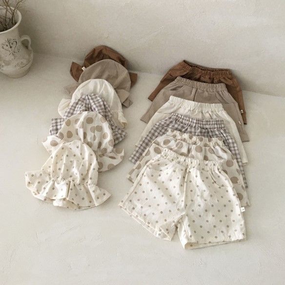 Quần Short Vải Lanh cotton Mỏng Thời Trang Mùa Hè Cho Bé