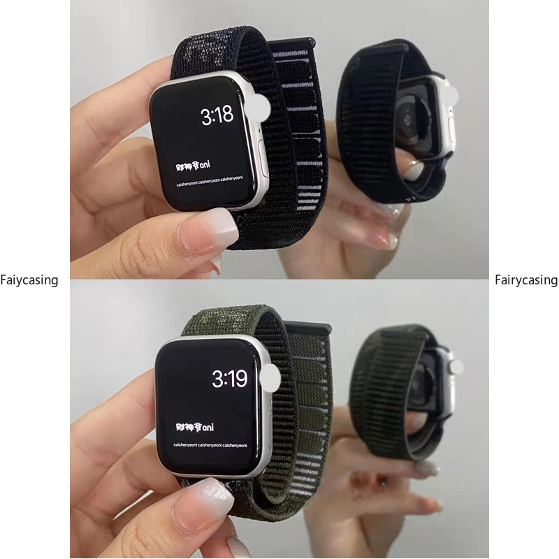 Dây Đeo nylon Cho Đồng Hồ Thông Minh apple watch 9 8 7 49mm 44mm 40mm 45mm 41mm 38mm 42mm ultra 2 8 se 7 6 5 4 3