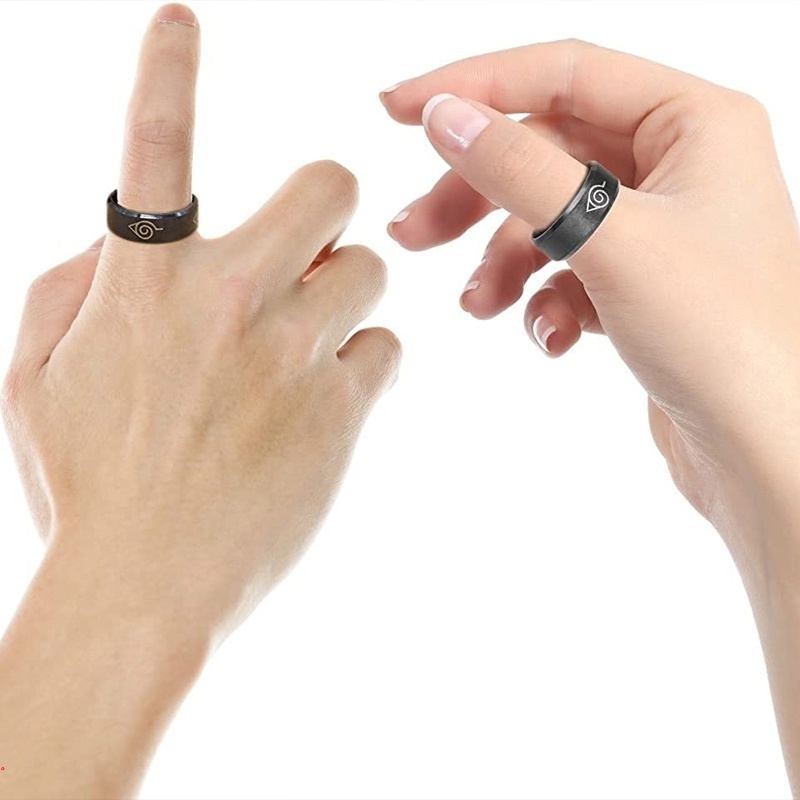 Nhẫn Thép Không Gỉ Hình naruto Cá Tính Cho Nam Và Nữ