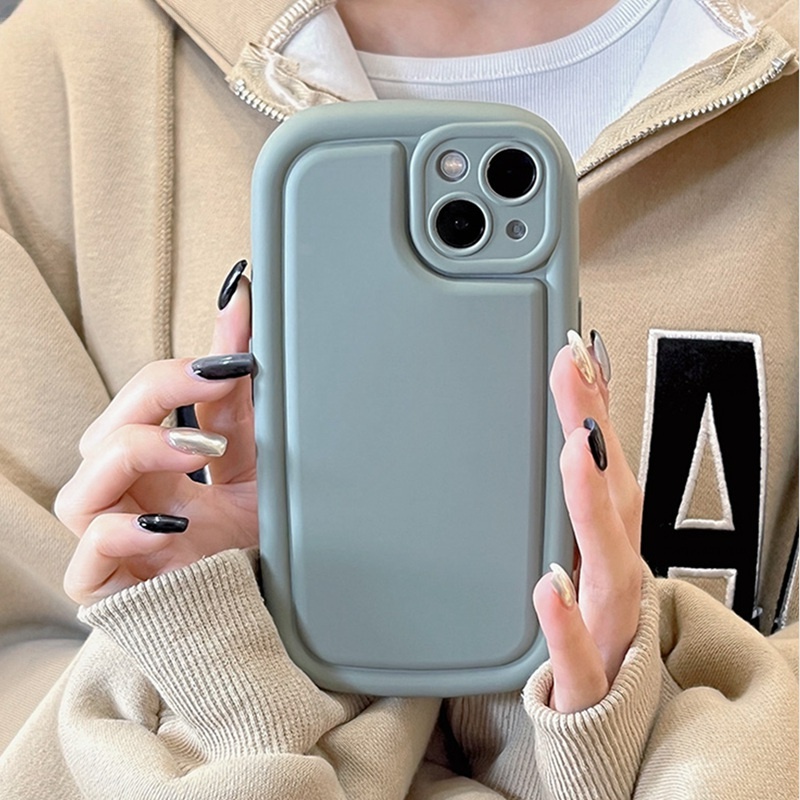 Ôp Điện Thoại Hình Oval Dày Dặn Có Túi Khí Chống Sốc Cho Samsung Galaxy S23 S22 S21 Plus Ultra S21