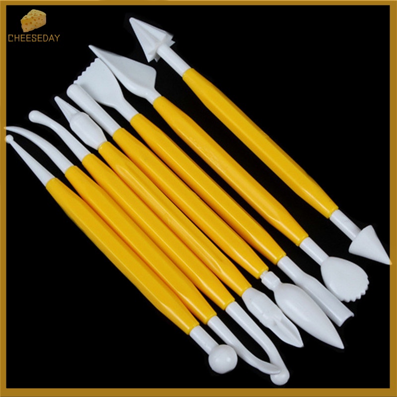Kem cheeseday| Set 8 Dụng Cụ Tạo Hình Đất Sét polymer Bằng Nhựa polymer Cho Bé Mới