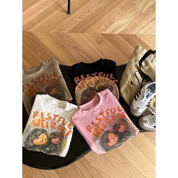 ÁO THUN CROTOP DÀI TAY IN HÌNH ĐÁNG YÊU CHO BÉ- HÀNG QCCC