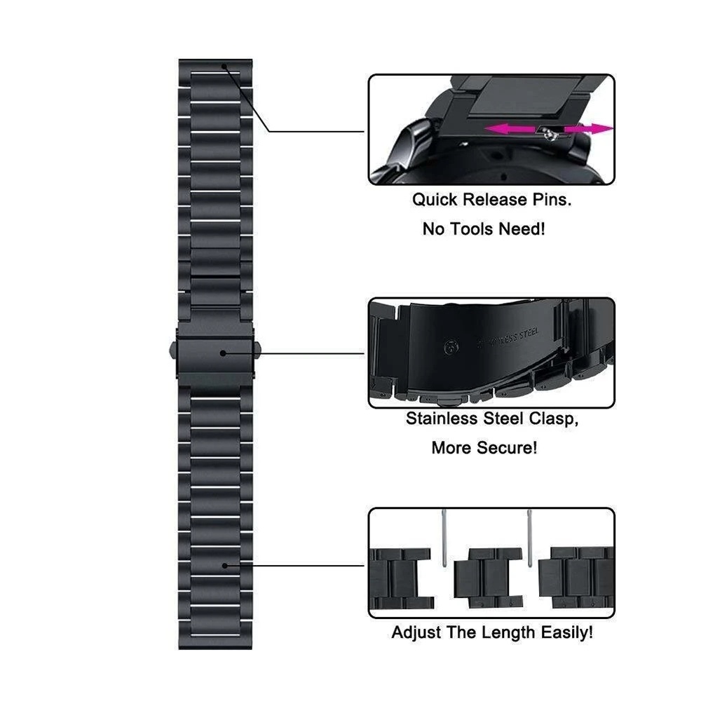 Dây Đeo Inox Cho Đồng Hồ Thông Minh zeblaze gts 3 pro zeblaze gtr 3 pro 22mm