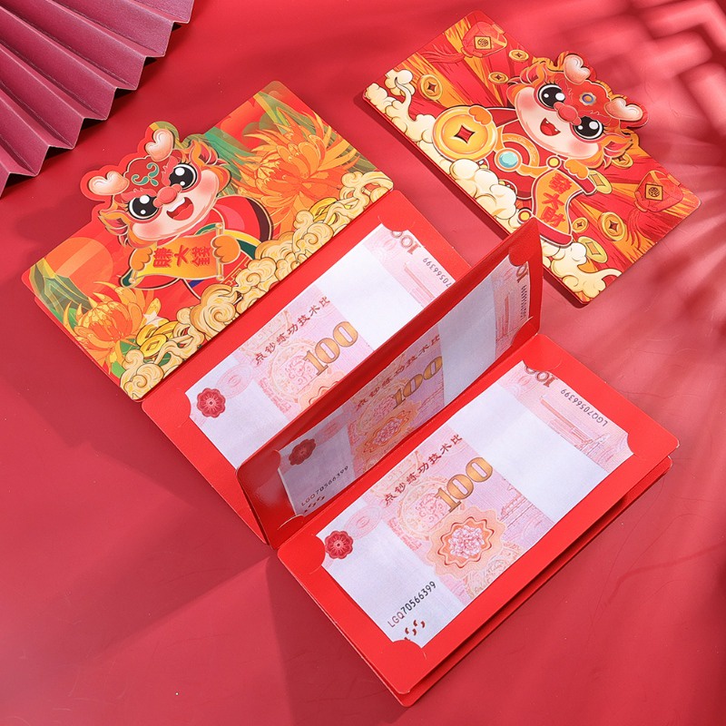 Bao Lì Xì Năm Mới 2024 Hình Rồng 2 / 6 / 10 Ngăn