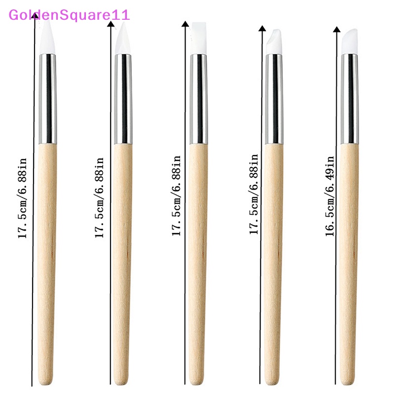 Bút Vẽ Trang Trí Móng Nghệ Thuật 3d Bằng Silicon Màu Vàng Đồng diy