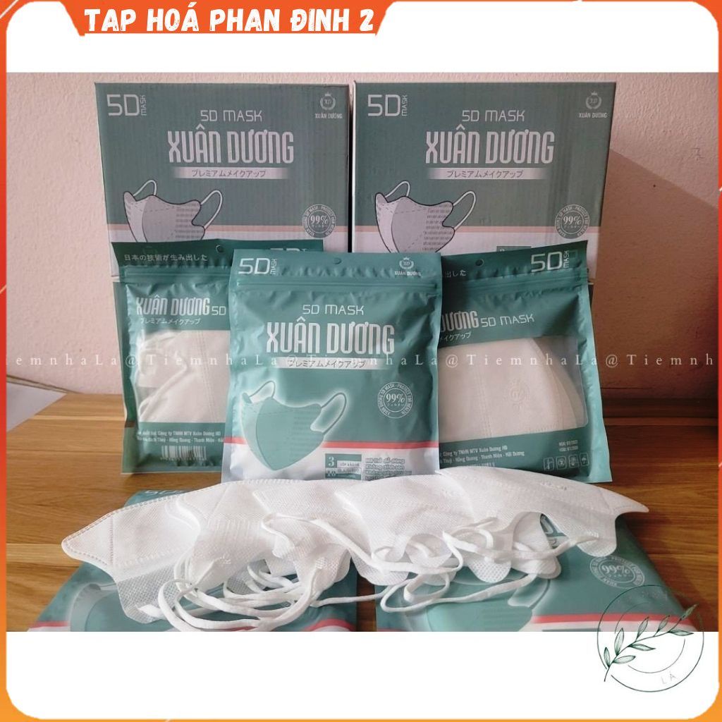 Khẩu trang 5D Mask kháng khuẩn Xuân Dương