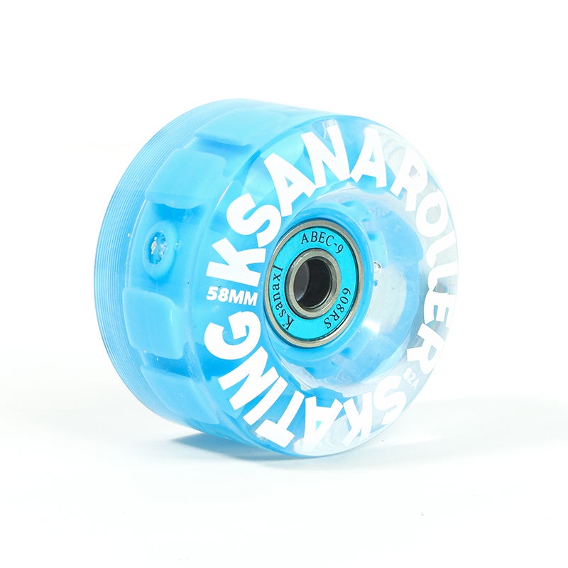 Bánh xe trượt patin bánh xe phát sáng phát sáng hai hàng Bốn bánh xe phát sáng đặc biệt cho trượt pa