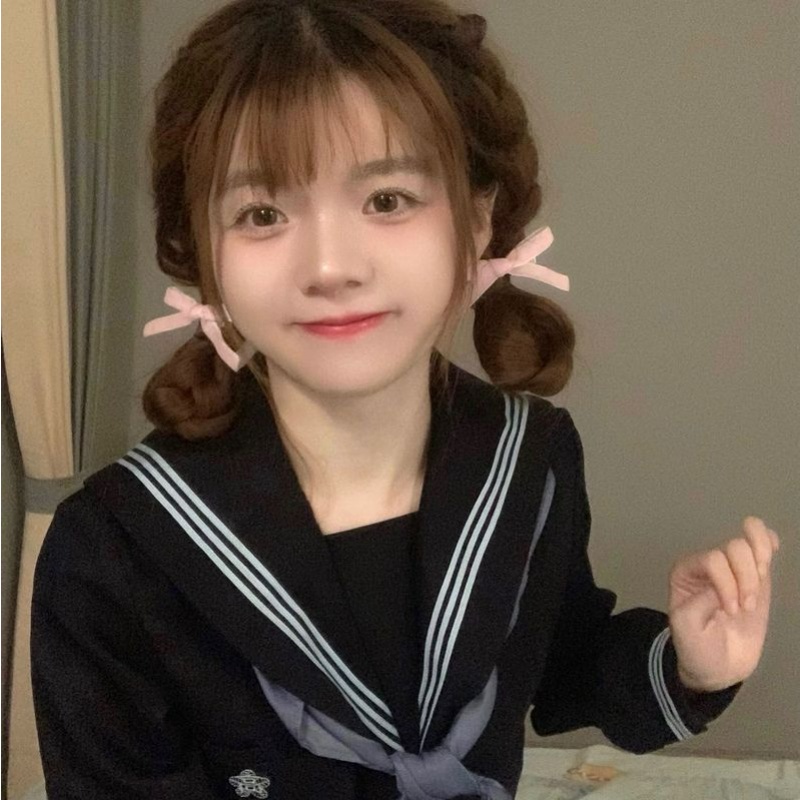 Kẹp Tóc Nơ Nhỏ Bằng Nhung Màu Trơn Dễ Thương Phong Cách Hàn Quốc Cho Nữ / Bé Gái