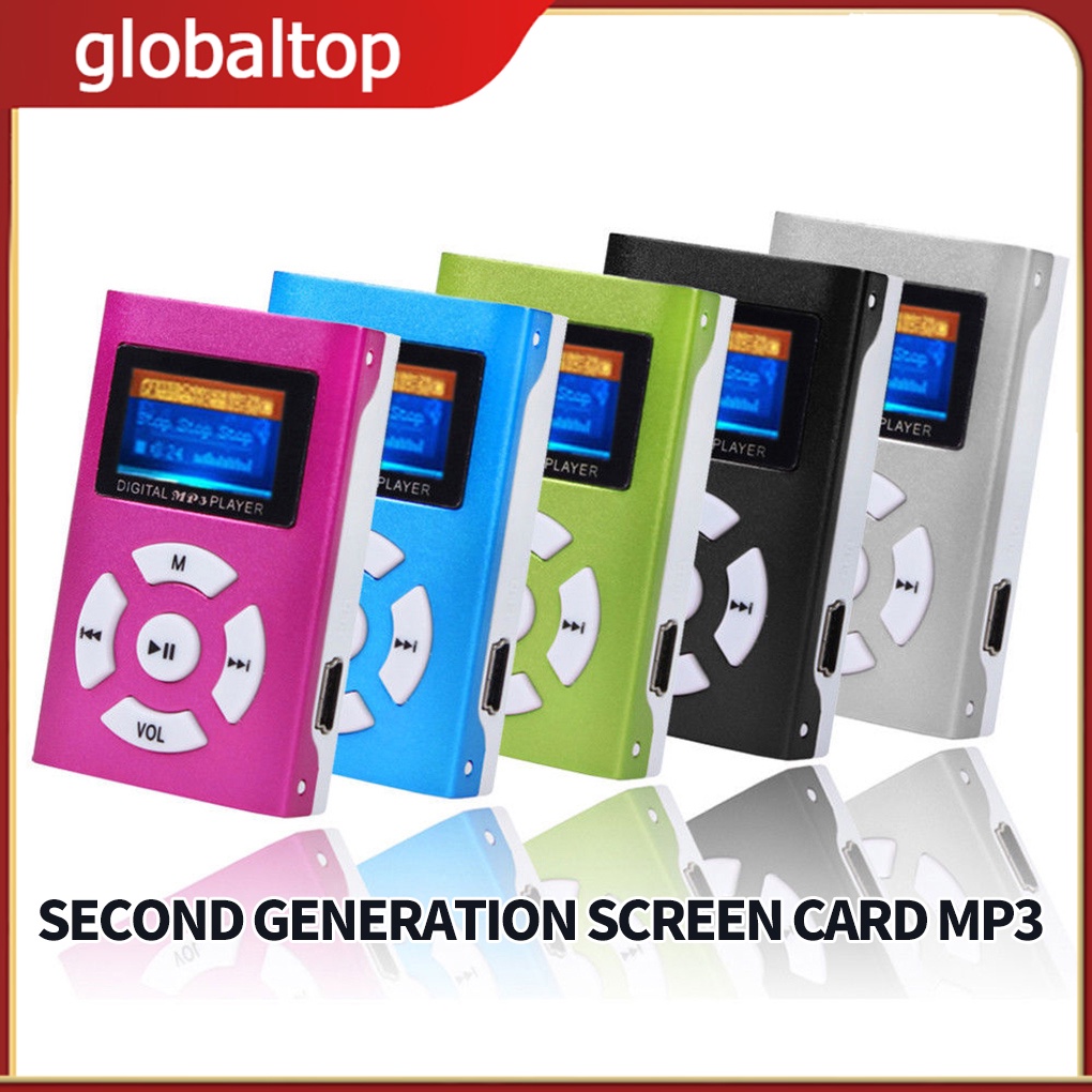 Máy Nghe Nhạc mp3 mini Màn Hình lcd Hỗ Trợ Thẻ Nhớ sd / tf 32gb