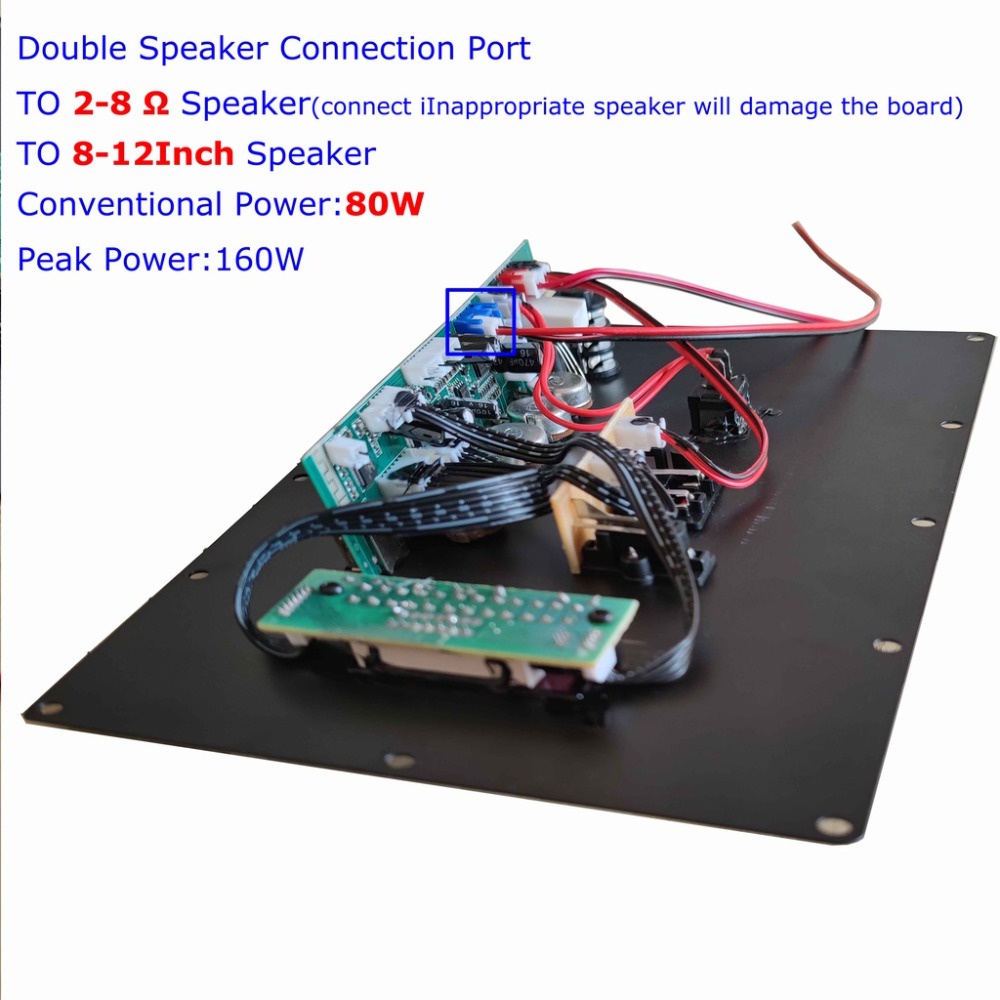 Bảng Mạch Khuếch Đại Âm Thanh Kỹ Thuật Số 9v 7.4V 80w Cho Loa 8-12 inch