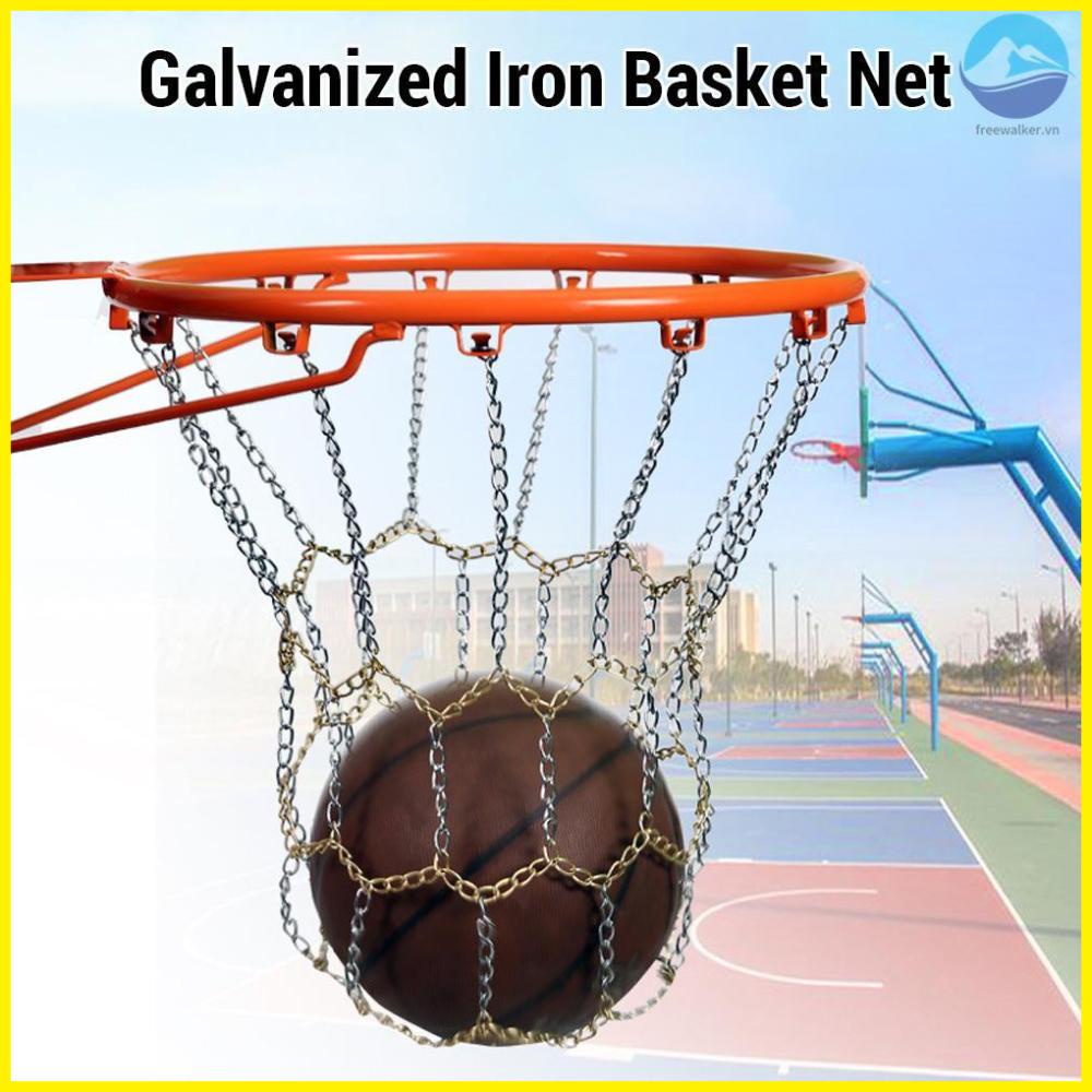 Heavy Duty Galvanized Iron Chain Net Replacement for Basketball Hoops - Built to Last