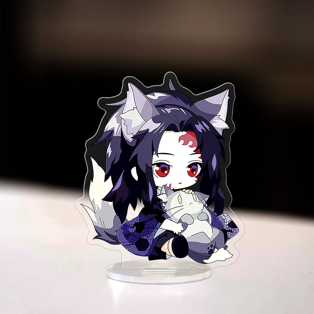 Mô hình Standee anime Kimetsu no Yaiba chibi Tanjiro Zenitsu Nezuko Inosuke Demon Slayer Manga Nhật Bản cao 8cm