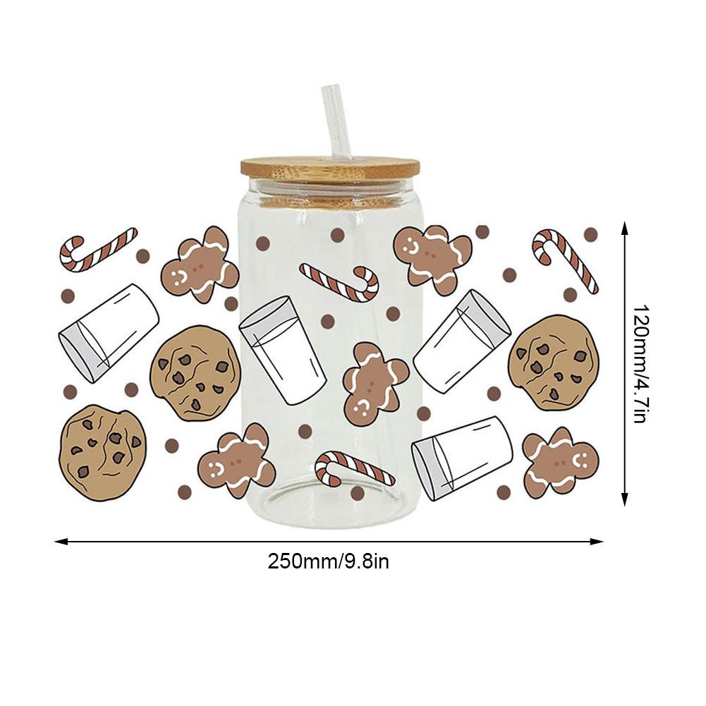 Sticker Dán Chống Tia uv dtf y1e0 Nhiệt Độ Cao r7e0 Họa Tiết Hoạt Hình Giáng Sinh