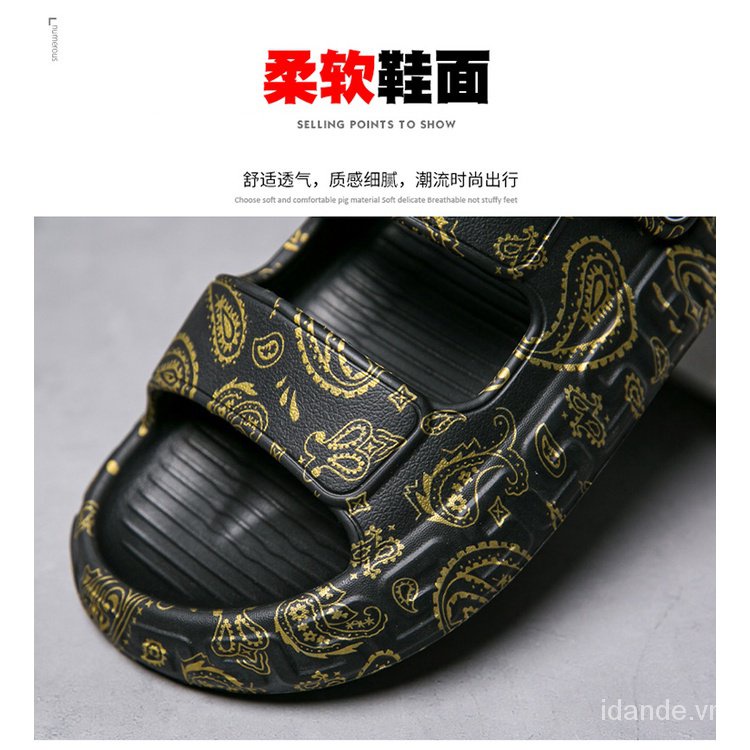 Dép Sandal Đế Mềm Thời Trang Mùa Hè Đi Biển Cho Nam