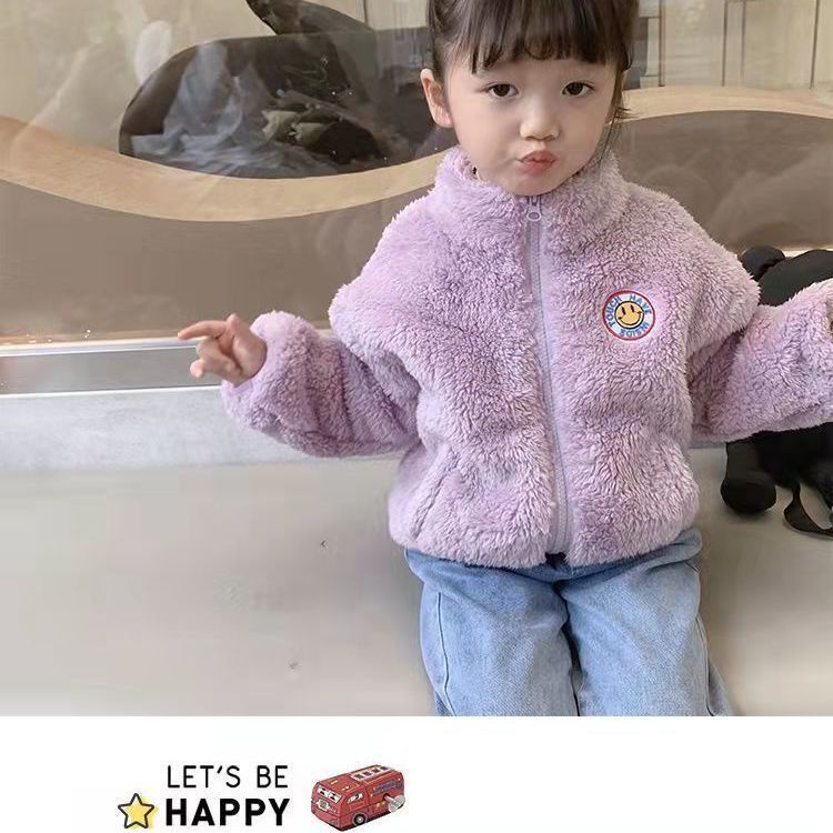 Áo Khoác cardigan Hai Mặt Cổ Cao Phong Cách Phương Tây Thời Trang Mùa Đông 2022 Cho Bé Gái