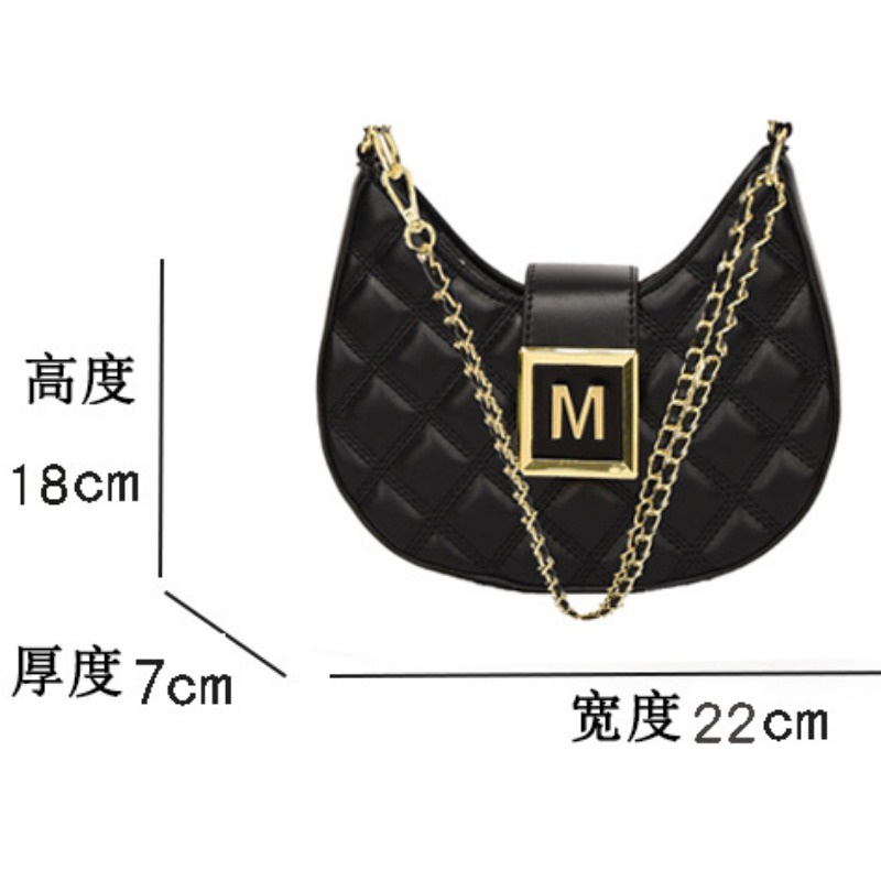 One Túi đeo dưới cánh tay / Đeo Cánh Tay Cỡ Nhỏ Thêu Họa Tiết Hình Thoi Thời Trang Chất Lượng Cao Cho Nữ