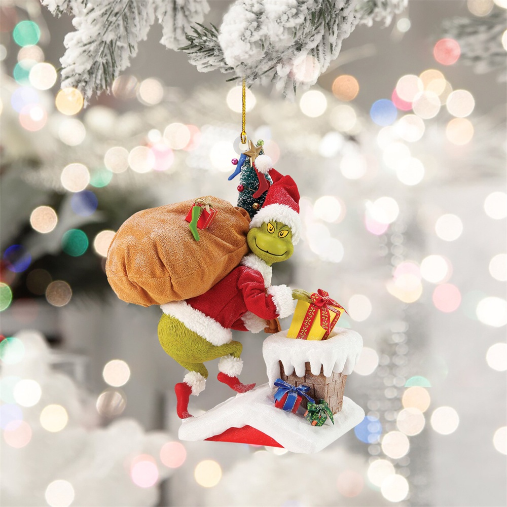 2023 Mới Disney The Grinch Anime 2D Mô Hình Phẳng Trang Trí Tiệc Giáng Sinh Ngày Lễ Đồ Mặt Dây Chuyền Xe Đồ Trang Trí Trẻ Em Quà Tặng flash12_vn