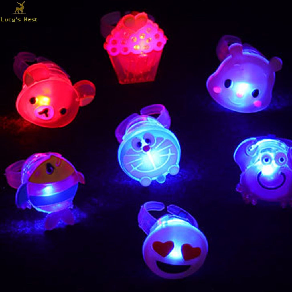 Nhẫn Nhựa Hoạt Hình Có Đèn led