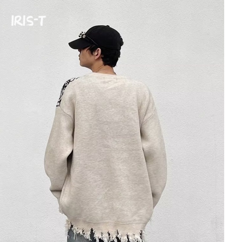 Iris-T Áo Len áo sweater nam cardigan áo len nan Tay Dài 2023 NEW MMY23A0PH3 42Z231021