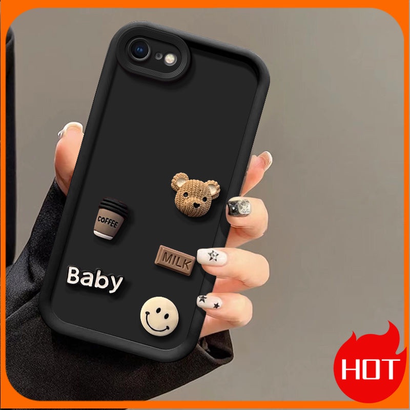 Ốp Điện Thoại Hình Gấu 3d diy Cho iphone 6 plus 6s plus 7 plus 8 plus case 6 6s 7 8