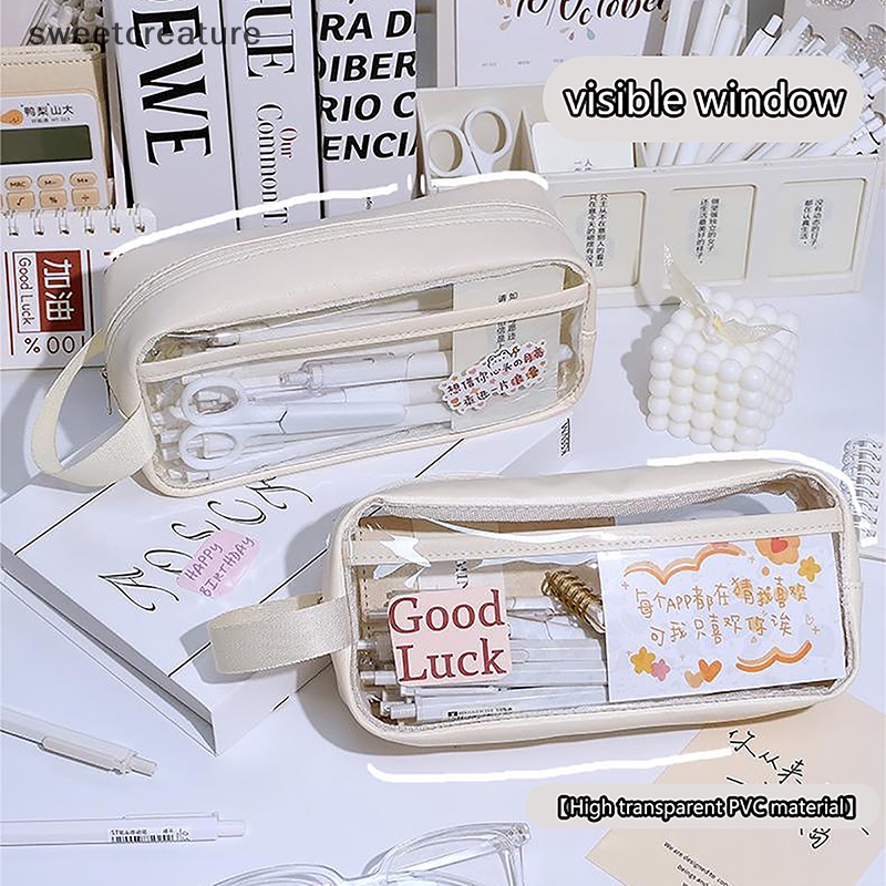 Túi Đựng Bút Trong Suốt Sức Chứa Lớn Chống Thấm Nước