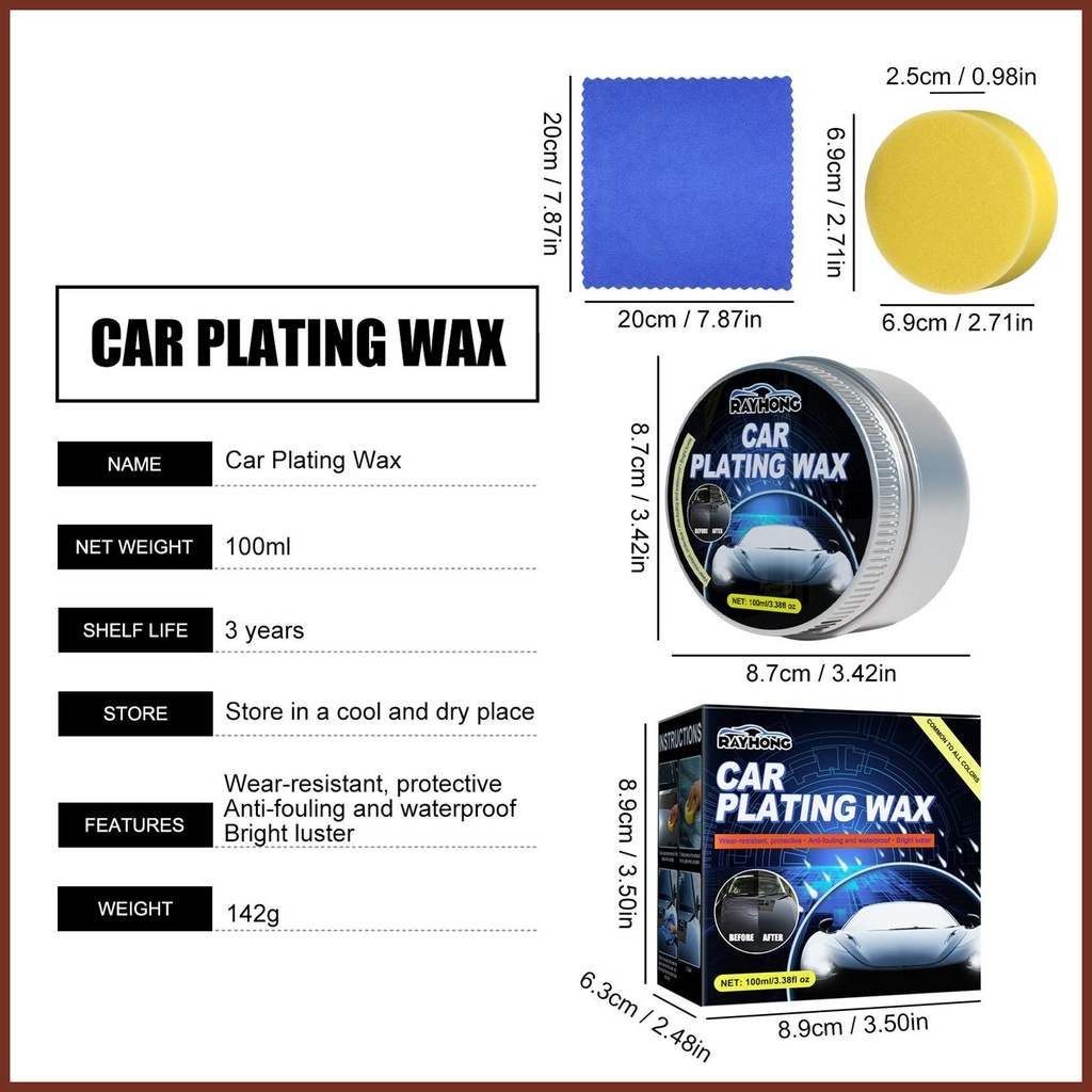 Sáp Pha Lê Đánh Bóng Bảo Vệ Bề Mặt Xe Hơi haoyisvn