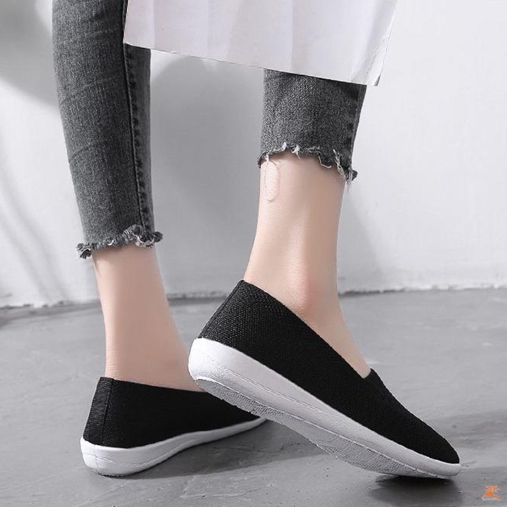 Giày Lười Đế Mềm Thoáng Khí Thời Trang Cho Nữ