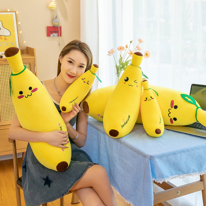 Gấu Bông Hình Quả Chuối 30cm 50cm Đáng Yêu