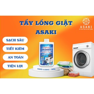 Bột tẩy lồng máy giặt asaki 1 chai 300g