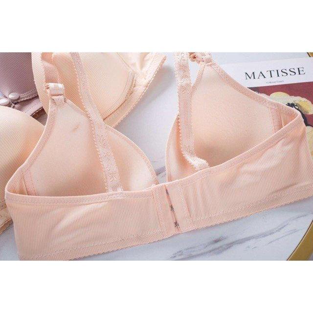 Áo lót bầu và cho con bú AL419 Áo lót lụa tăm mềm mịn Áo lót sau sinh su đúc bigsize không gọng chống chảy xệ TIRA MAMA