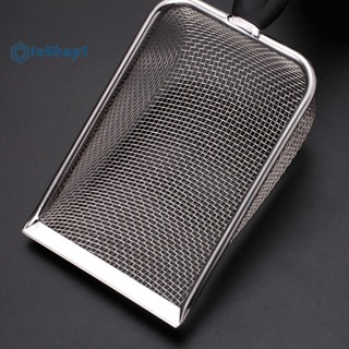 [InShop1] Dụng cụ vệ sinh thú cưng bằng thép không gỉ Xẻng lưới Xẻng Xẻng Xẻng Xẻng cát Lưới Màn hình Thìa phân mới