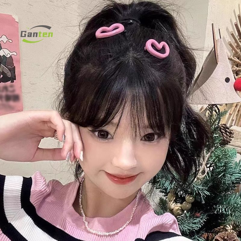 🧚🏻Ganten🧚🏻Kẹp tóc hình trái tim ngọt ngào cài tóc mái nữ tính dễ thương sáng tạo