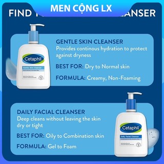 Sữa rửa mặt Cetaphil daily facial cleanser 473 ml - Men Cộng LX