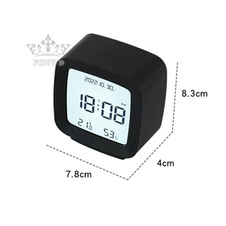 【FUNWD】Functional Digital Alarm Clock with Temperature Humidity Calendar Week Backlight