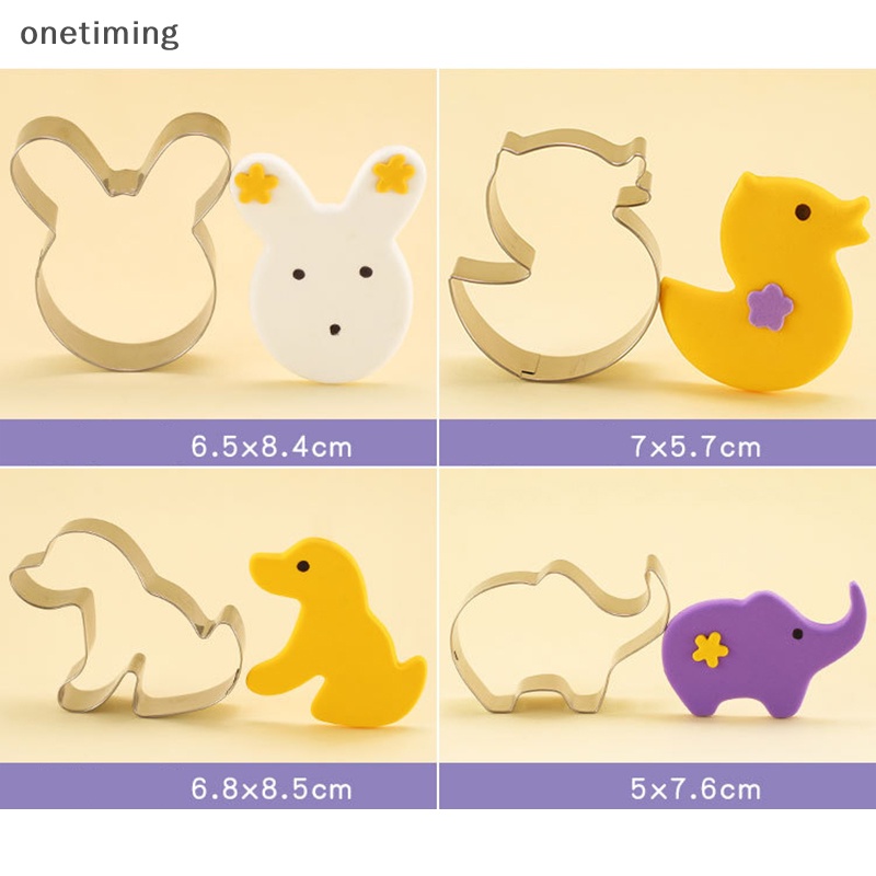 Ocvn Set 5 / 10 Khuôn Cắt Bánh Quy Bằng Thép Không Gỉ Nhiều Hình Dạng