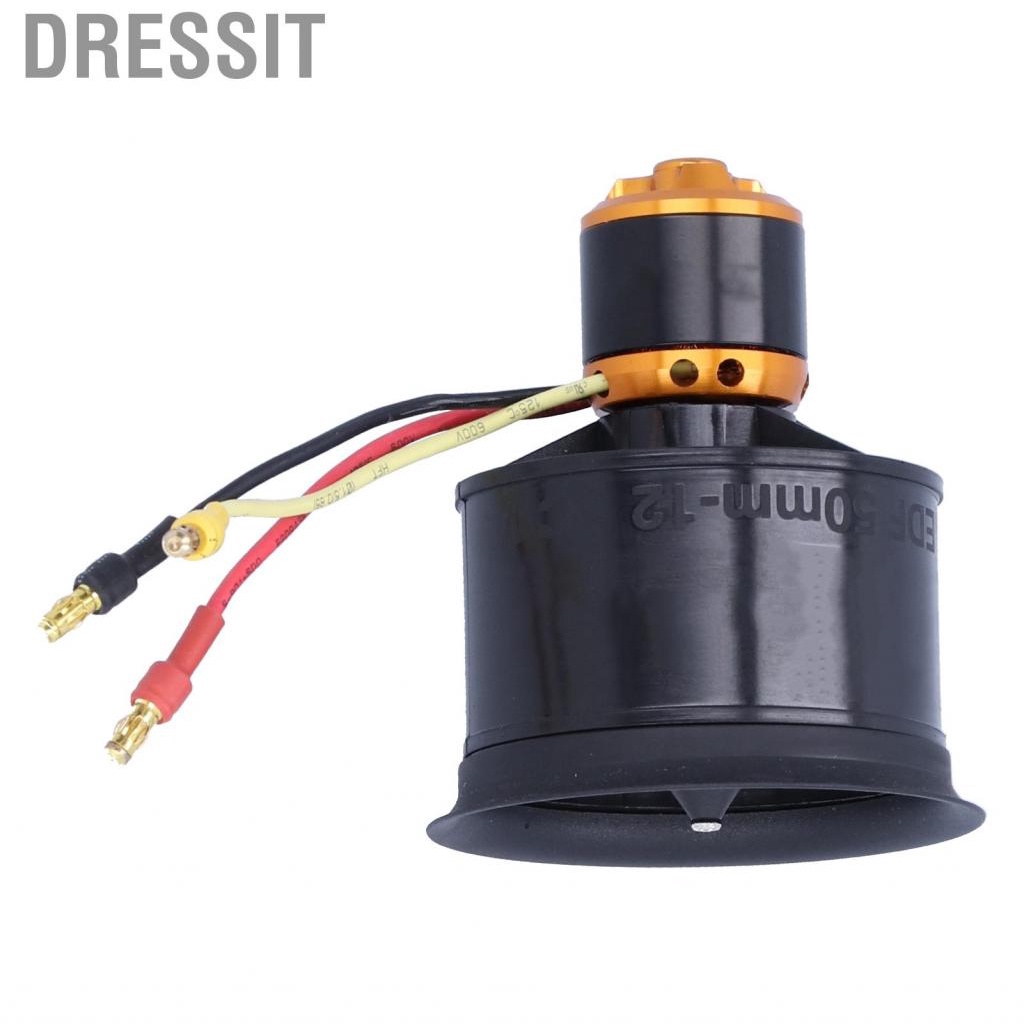 Dressit Motor with 12 Blades Ducted Fan  3‑4S High Temperature Resistance QX Brushless for RC Plane Helicopter