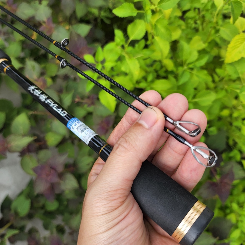 Cần câu lure carbon 2 ngọn FVLAD Dùng cho máy đứng và máy ngang FVLAD CM17