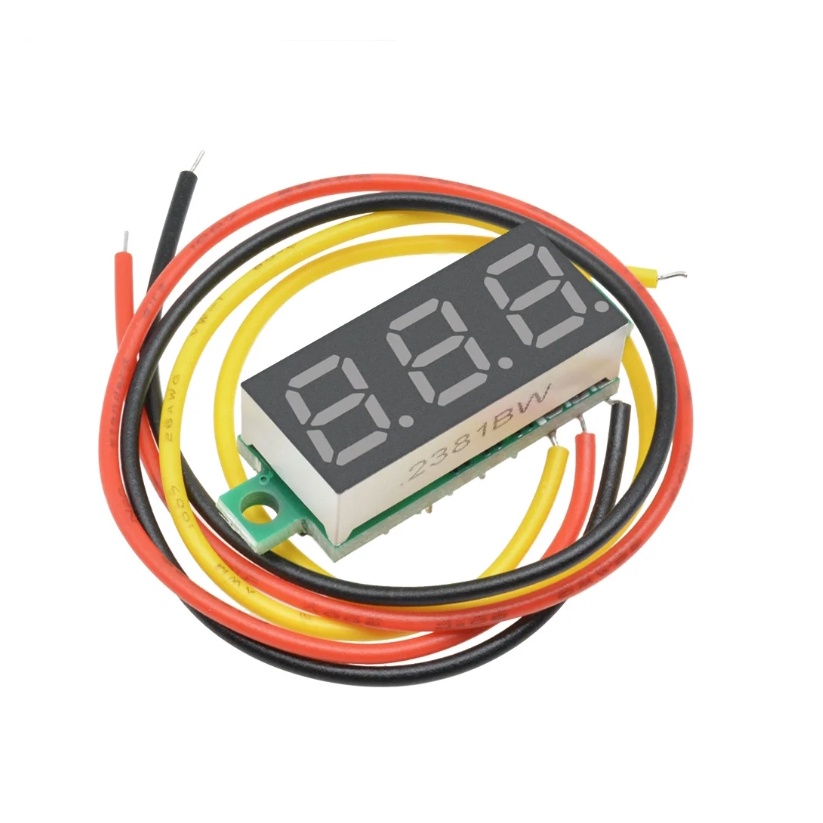 Vôn Kế Kỹ Thuật Số Màn Hình led 0.28 inch 0.28 dc 0-100v Cho Xe Hơi