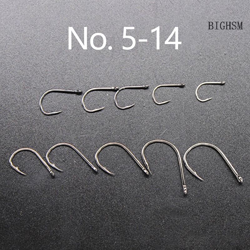 Bighsm Set 100 Lưỡi Câu Cá Chuyên Dụng Kèm Hộp Đựng 100 Móc Câu skk